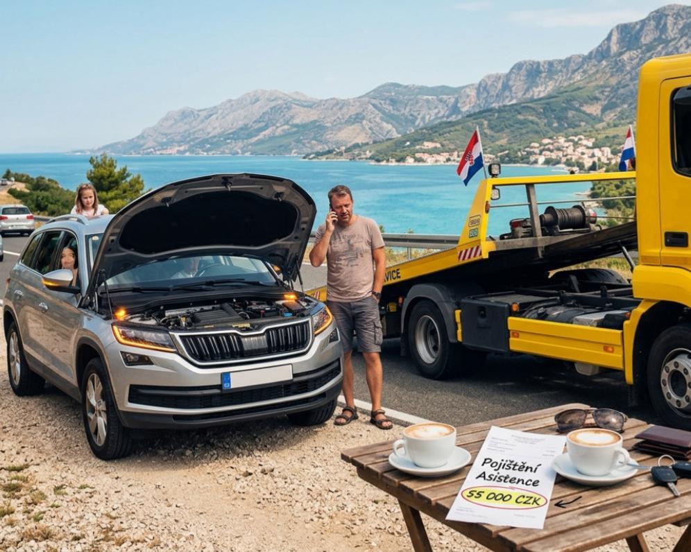 Odtah auta z Chorvatska za 55 000 Kč? Asistenční služby stojí jen dvě kávy měsíčně
